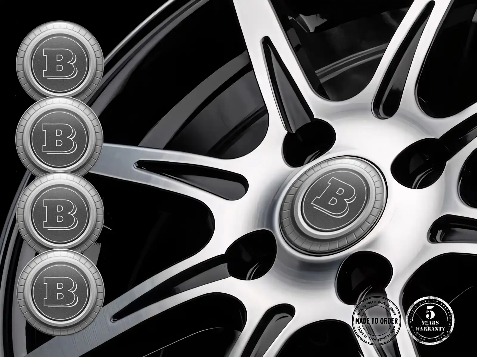 Brabus Gewölbte Plaketten Logo Drift Momentum